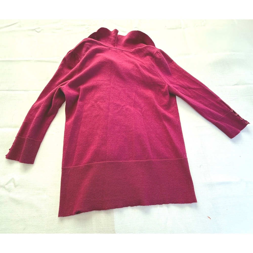 Susan Bristol 100 Percent Merino Wool‎ Sweater Pink Cowl Neck Womens Small - Picture 6 of 7